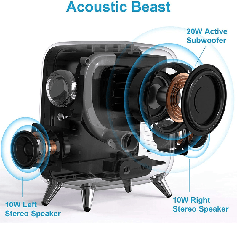 Divoom Tivoo Max Pixel Art LED Display Bluetooth Speaker Black 90100058102 - SuperOffice