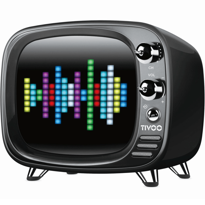 Divoom Tivoo Pixel Art LED Display Bluetooth Speaker Black Tivoo-Black - SuperOffice