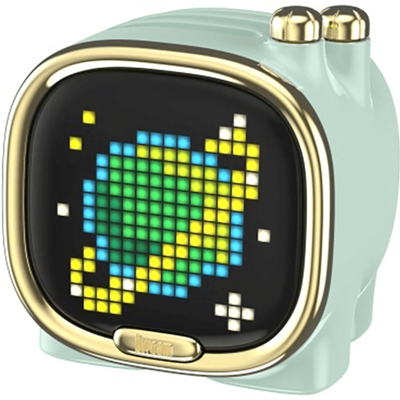 Divoom Zooe Mini Pixel Art Display Bluetooth Speaker Alarm Clock Green Zooe-Green - SuperOffice