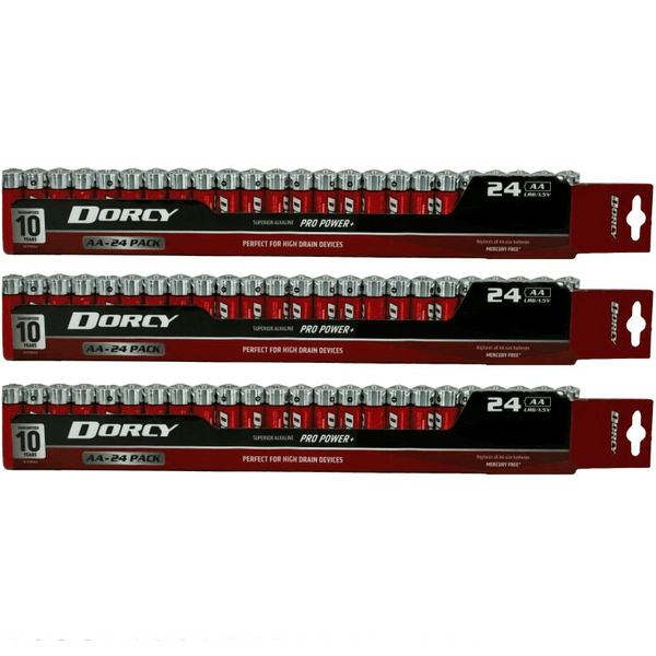 Dorcy AA Battery Batteries 10 Year Life 72 Pack BULK 41-1631 (3 Pack) - SuperOffice