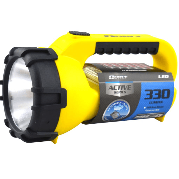 Dorcy Yellow 6AA Floating LED Torch Waterproof Rugged Floatable D2523 - SuperOffice