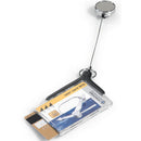Durable Card Holder Deluxe Acrylic Pro Duo With Reel 830858 - SuperOffice