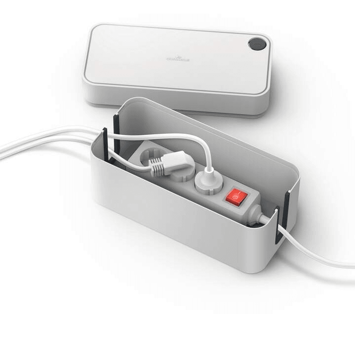 Cavoline Shell Durable Cavoline Cable Management Box S Cable Grey | SuperOffice