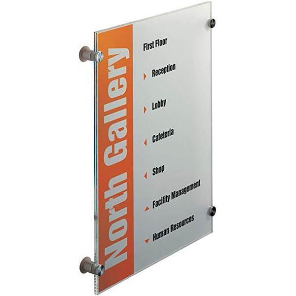 Durable Crystal Sign Portrait A3 Clear 482619 - SuperOffice
