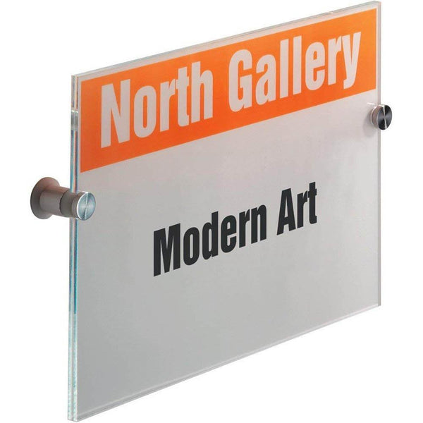 Durable Crystal Sign Portrait A4 Clear 482519 - SuperOffice