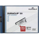Durable Duraclip Document File Landscape 30 Sheet Capacity A4 Dark Blue 224607 - SuperOffice