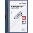Durable Duraclip Document File Portrait 30 Sheet Capacity A4 Dark Blue 220007 - SuperOffice