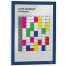 Durable Duraframe Self-Adhesive Sign Holder A4 Dark Blue Single 489907 - SuperOffice