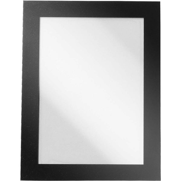 Durable Duraframe Sign Holder Adhesive Back A6 Black Pack 2 487001 - SuperOffice