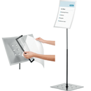Durable Duraview Floor Sign Stand A3 height Adjustable Tilt 498223 - SuperOffice