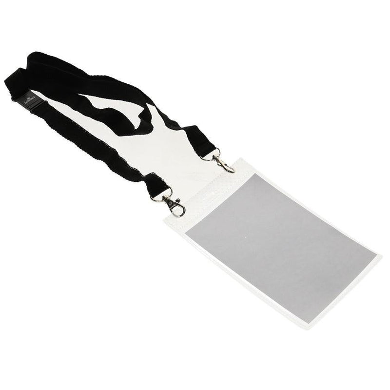 Durable Event Name/Pass Holder A6 With Duo Necklace Black Pack 10 852501 - SuperOffice