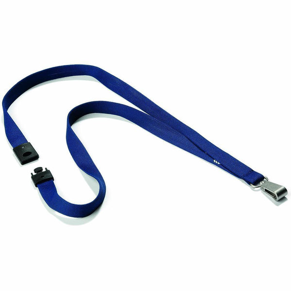 Durable Lanyard Metal Hook Blue Pack 10 812728 - SuperOffice
