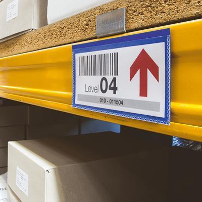 Durable Logistics Magnetic Document Pocket 80 X 160Mm Pack 50 174207 - SuperOffice