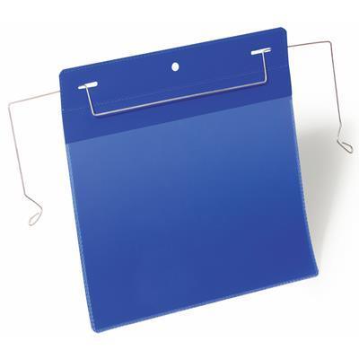 Durable Logistics Pockets With Wire Straps A5 Landscape Pack 50 175207 - SuperOffice