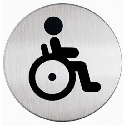 Durable Signage Wc Handicapped 83Mm 490623 - SuperOffice