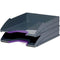 Durable Varicolor Letter Trays 255 X 55 X 330Mm Grey/Purple Set 2 770212 - SuperOffice