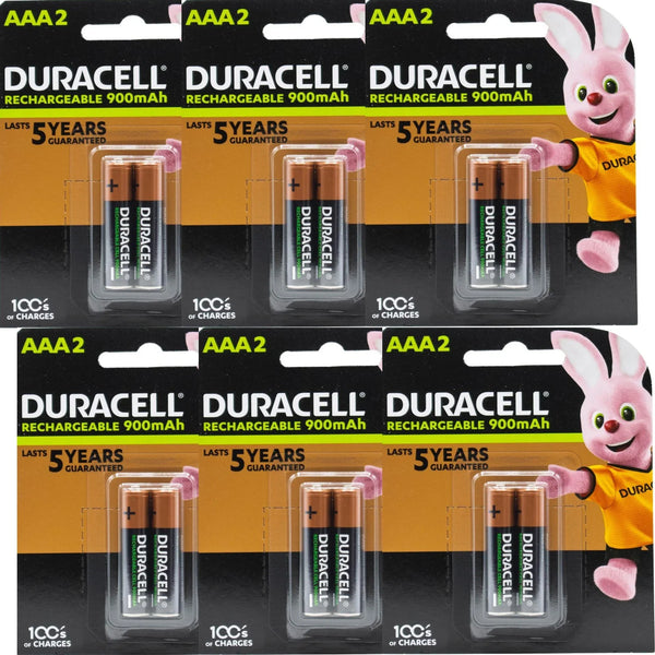 Duracell AAA Rechargeable Batteries Charging 12 Pack 5017030 (6x2pk AAA Recahrgeable) - SuperOffice