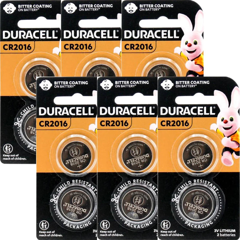 Duracell CR2016 Coin Lithium Batteries 12 Pack Bulk 5014981 (6x2Pk CR2016) - SuperOffice