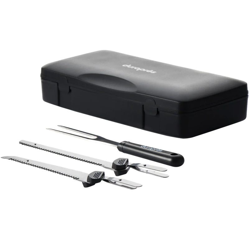 Durapres Cordless Carve Electric Knife Rechargeable Set Black DCK550 - SuperOffice
