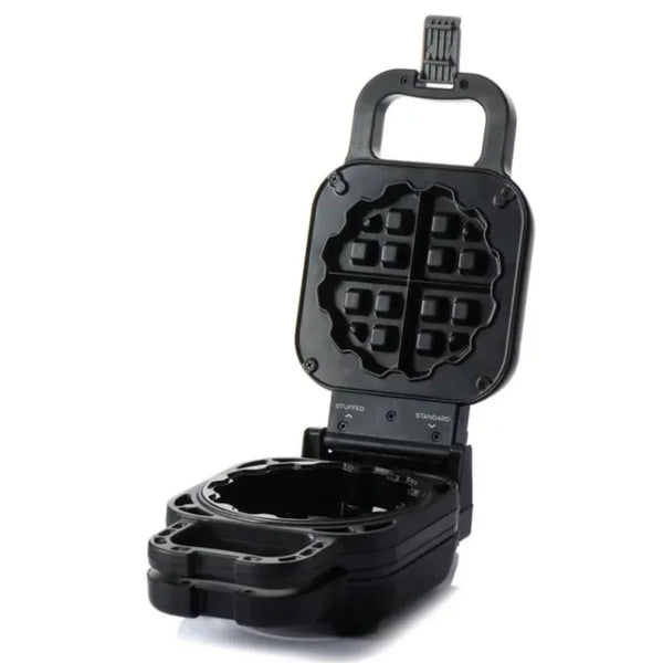 Durapres Fill n Flip Waffle Press Stuffed and Classic Non Stick Black DW450 - SuperOffice