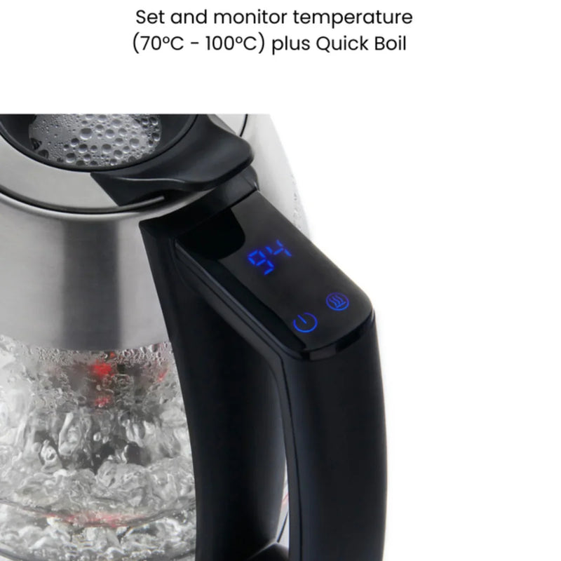 Durapres Kettle IQ Digital Boil Glass Stainless Steel DK550 - SuperOffice