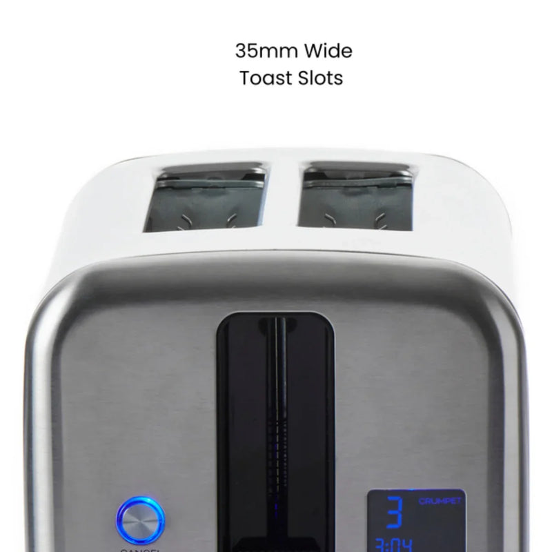 Durapres Toaster IQ 2 Slice Toast Digital Stainless Steel DT520 - SuperOffice