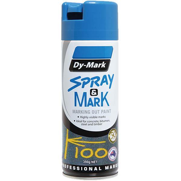 Dy-Mark Spray And Mark Layout Paint Fluro Blue 851212 - SuperOffice