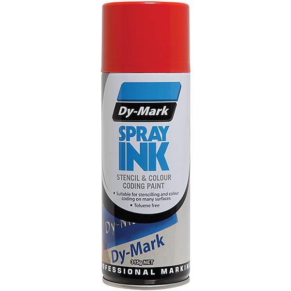 Dy-Mark Stencil And Colour Coding Spray Ink Red B845910 - SuperOffice