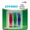 Dymo 1741671 Embossing Labelling Tape Glossy 9Mm Red/Green/Blue Pack 3 NL00065 - SuperOffice