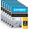 Dymo 18055 Rhino Industrial Heat Shrink Tube 12mm Black On White 6 Pack 18055 (6 Pack) - SuperOffice