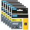 Dymo 18490 Rhino Industrial Tape Flexible Nylon 12mm Black On Yellow 6 Pack 18490 (6 Pack) - SuperOffice