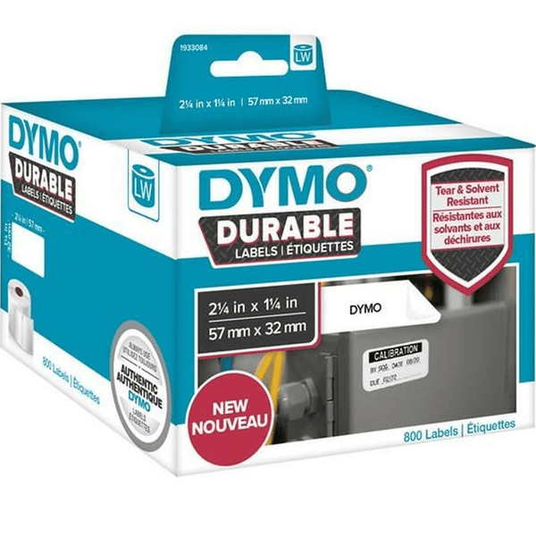 Dymo 1933084 LW Durable Labels 57x32mm White Box 800 1933084 - SuperOffice
