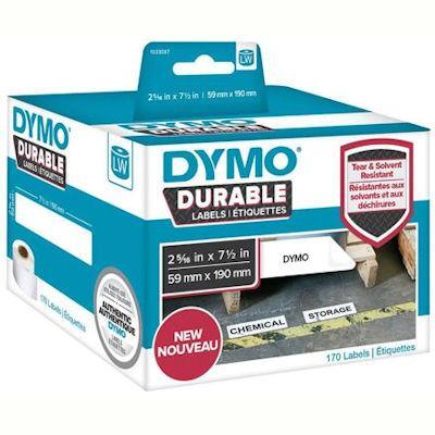 Dymo 1933087 Lw Durable Labels 59 X 190Mm Black On White Box 170 1933087 - SuperOffice