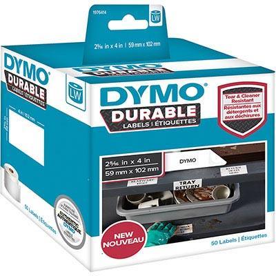 Dymo 1976414 Lw Durable Labels 59 X 102Mm White Polypropylene Roll 50 1976414 - SuperOffice