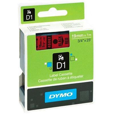 Dymo 45807 D1 Labelling Tape 19Mm X 7M Black On Red S0720870 - SuperOffice