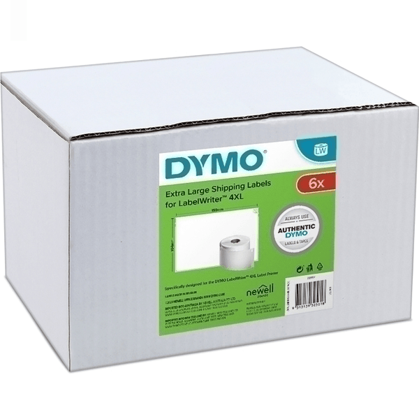 Dymo 4XL/5XL Courier Shipping Label 4x6" 104x159mm 2128307 Pack 6 Rolls Bulk 2128307 - SuperOffice