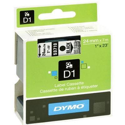 Dymo 53710 D1 Labelling Tape 24Mm X 7M Black On Clear S0720920 - SuperOffice