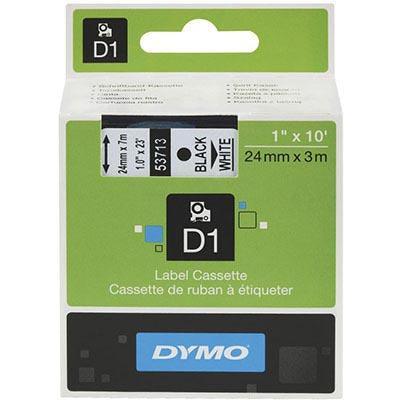 Dymo 53713 D1 Labelling Tape 24Mm X 7M Black On White S0720930 - SuperOffice
