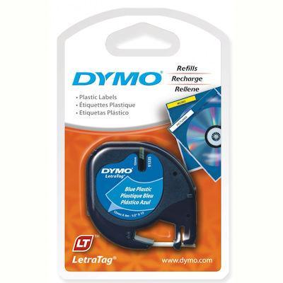 Dymo 91335 Letratag Plastic Labelling Tape 12Mm X 4M Ultra Blue 91335 - SuperOffice