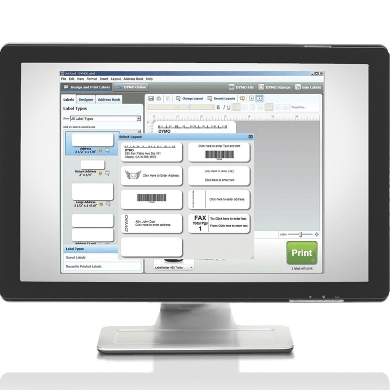 Dymo 99015 LW Multi-Purpose Labels 54x70mm Roll 320 White S0722440 - SuperOffice