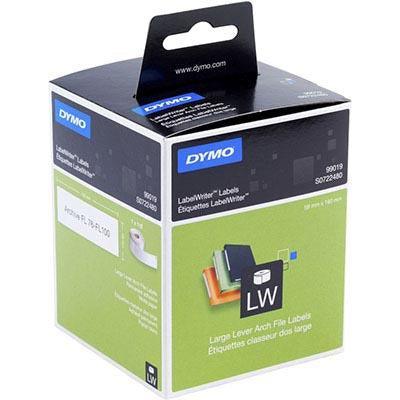 Dymo 99019 Lw Labels Lever Arch 59 X 190Mm 1 X Roll 100 White S0722480 - SuperOffice