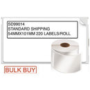 Dymo Bulk Permanent Address Labels 54 X 101Mm Standard Paper White 12 Rolls NL00074 - SuperOffice