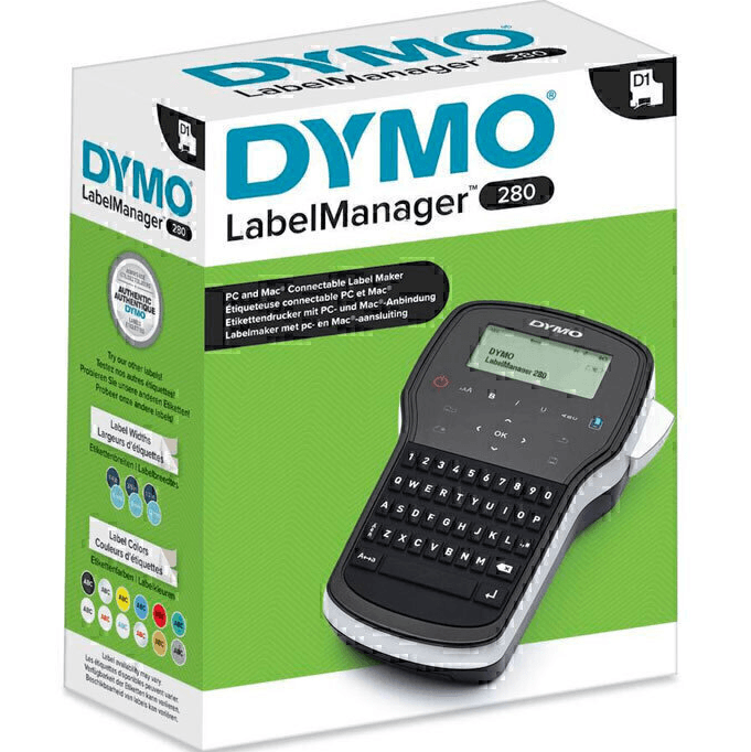 Dymo Labelmanager 280P Label Maker Printer Portable S0968980 - SuperOffice