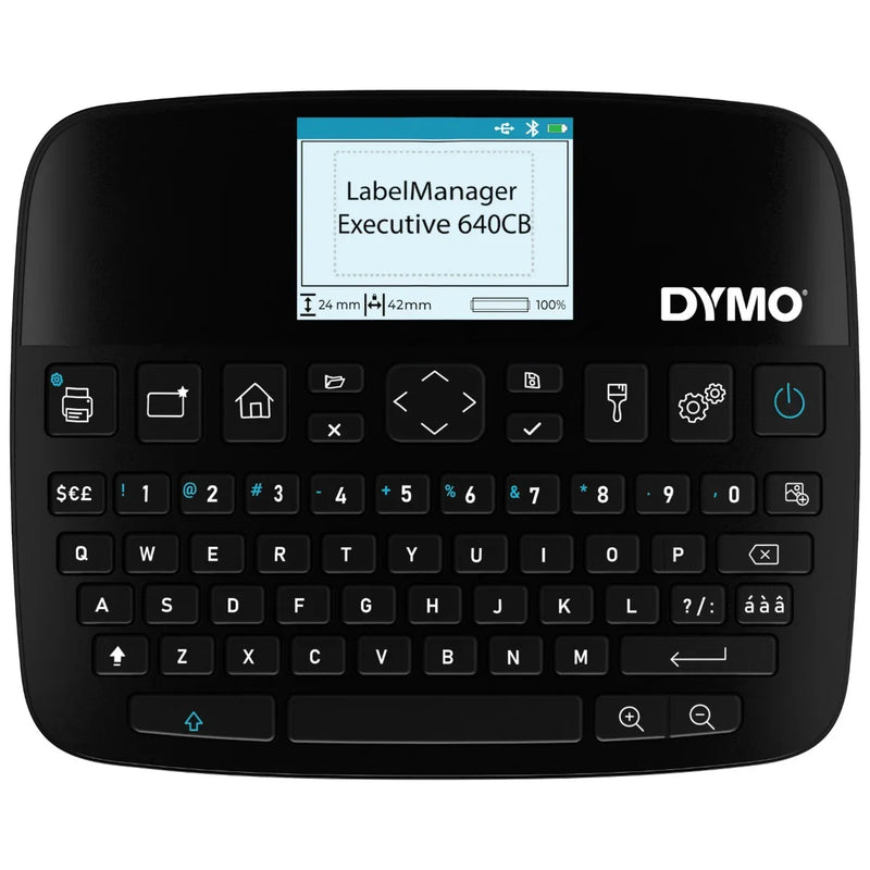 DYMO LabelManager Executive 640 CB Label Printer Kitcase QWY Keyboard Black 2202121 - SuperOffice