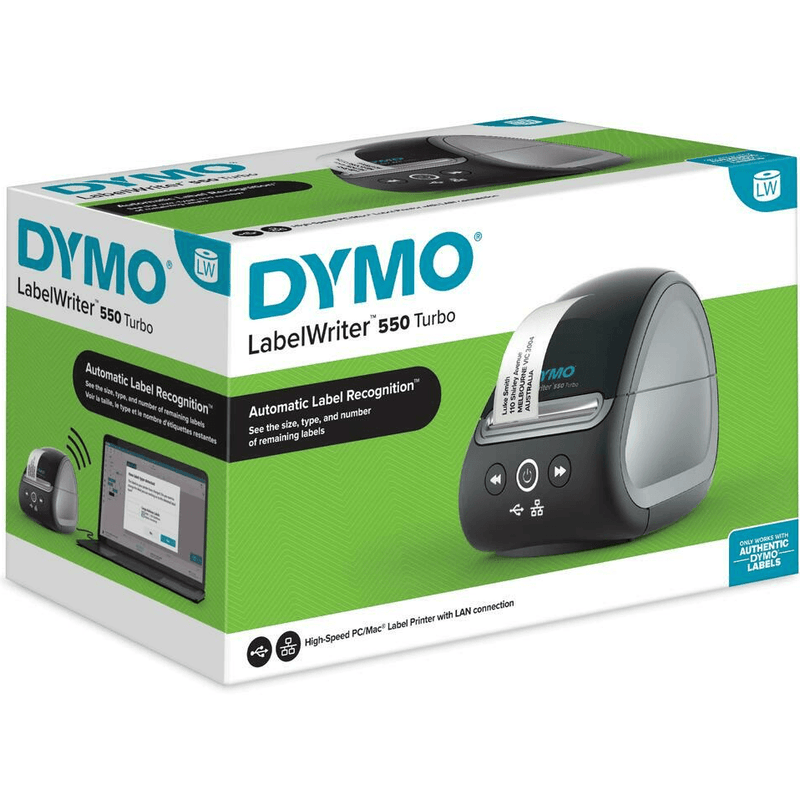 Dymo Labelwriter LW550 Turbo Fast Address Label Printer Machine Labeller SD2119730 (Turbo 550) - SuperOffice