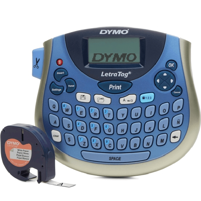Dymo Letratag 100T Label Maker Printer Handheld Labeller Blue 1733011 - SuperOffice