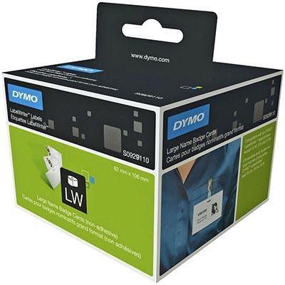 Dymo Lw Non-Adhesive Name Badge Labels 106 X 62Mm Pack 250 S0929110 - SuperOffice