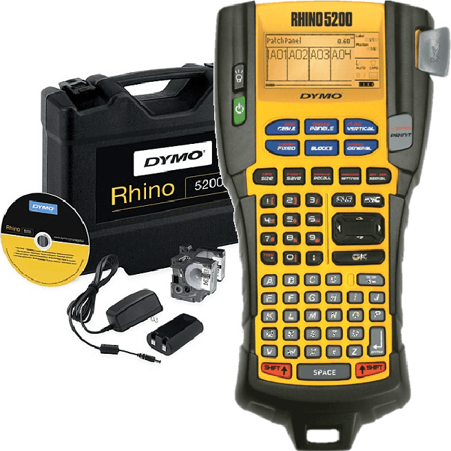 DYMO Rhino 5200 Label Machine Industrial Kit Labeller Printer S0841440 - SuperOffice