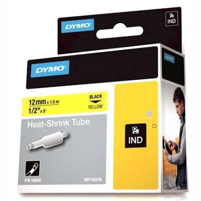 Dymo Rhino Industrial Heat Shrink Tubing 12Mm Black On Yellow 18056 - SuperOffice