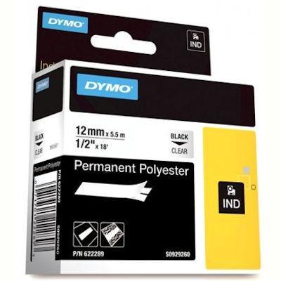 Dymo Rhino Industrial Tape Permanent Polyester 12Mm Clear 622289 - SuperOffice